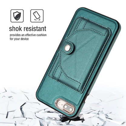 iPhone 8 Plus Shockproof Leather Phone Case with Card Holder - Stylish, Durable, and Convenient
