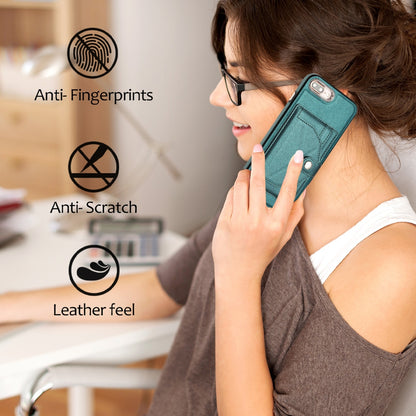 iPhone 8 Plus Shockproof Leather Phone Case with Card Holder - Stylish, Durable, and Convenient