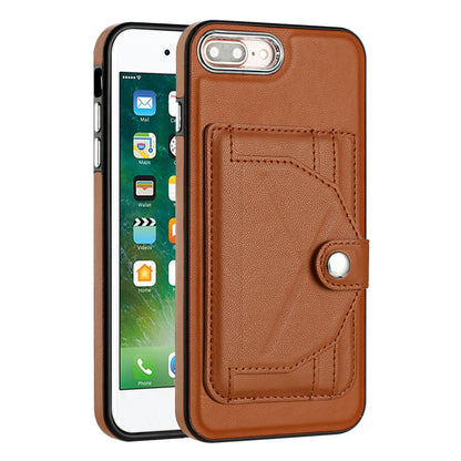 iPhone 8 Plus Shockproof Leather Phone Case with Card Holder - Stylish, Durable, and Convenient