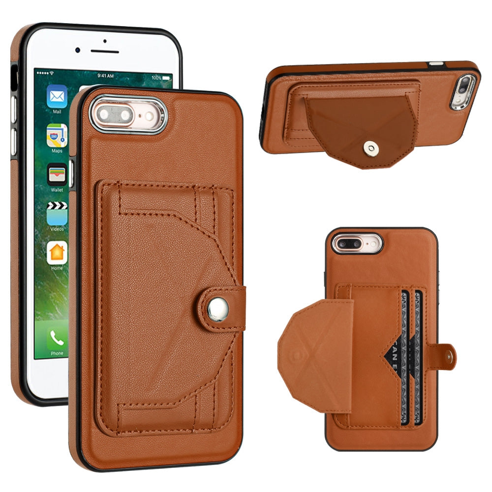 iPhone 7 Plus Shockproof Leather Phone Case with Card Holder - Stylish, Durable, and Convenient