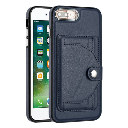 iPhone 8 Plus Shockproof Leather Phone Case with Card Holder - Stylish, Durable, and Convenient