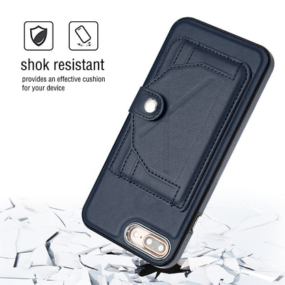 iPhone 8 Plus Shockproof Leather Phone Case with Card Holder - Stylish, Durable, and Convenient