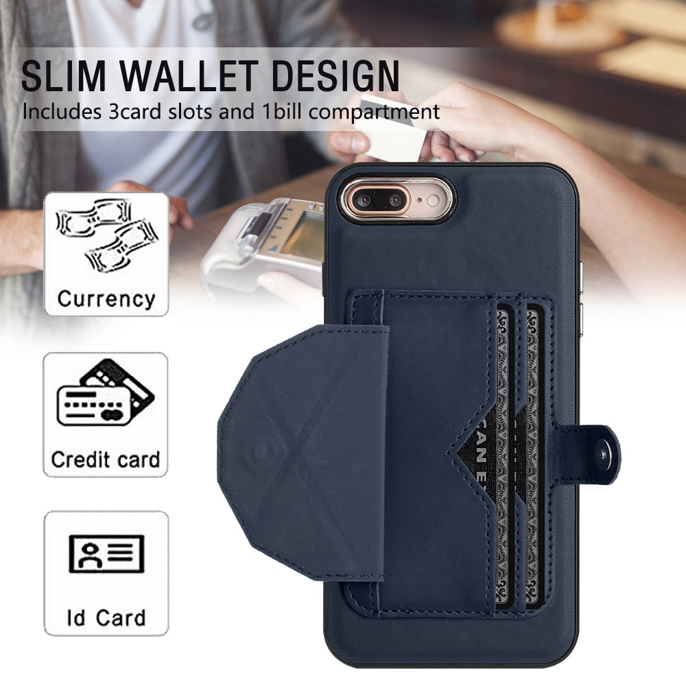 iPhone 6 Plus Shockproof Leather Phone Case with Card Holder - Stylish, Durable, and Convenient
