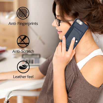 iPhone 6 Plus Shockproof Leather Phone Case with Card Holder - Stylish, Durable, and Convenient