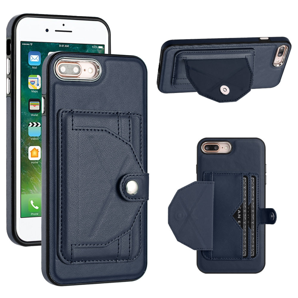 iPhone 8 Plus Shockproof Leather Phone Case with Card Holder - Stylish, Durable, and Convenient