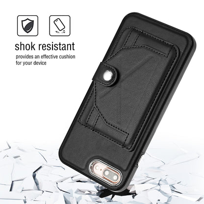 iPhone 8 Plus Shockproof Leather Phone Case with Card Holder - Stylish, Durable, and Convenient