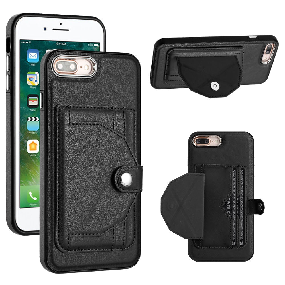 iPhone 8 Plus Shockproof Leather Phone Case with Card Holder - Stylish, Durable, and Convenient