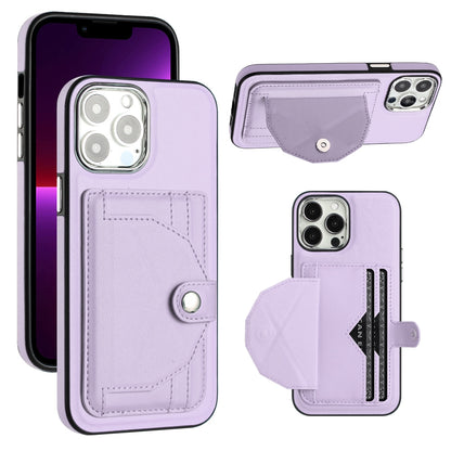 iPhone 15 Pro Max Shockproof Leather Phone Case with Card Holder - Stylish, Durable, and Convenient