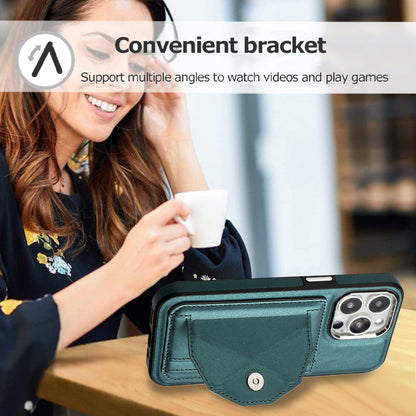 iPhone 15 Pro Shockproof Leather Phone Case with Card Holder - Stylish, Durable, and Convenient