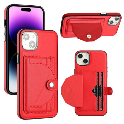 iPhone 15 Plus Shockproof Leather Phone Case with Card Holder - Stylish, Durable, and Convenient