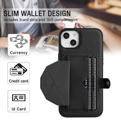 iPhone 15 Plus Shockproof Leather Phone Case with Card Holder - Stylish, Durable, and Convenient