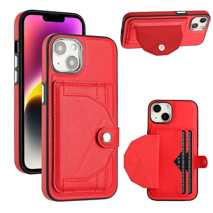 iPhone 15 Shockproof Leather Phone Case with Card Holder - Stylish, Durable, and Convenient