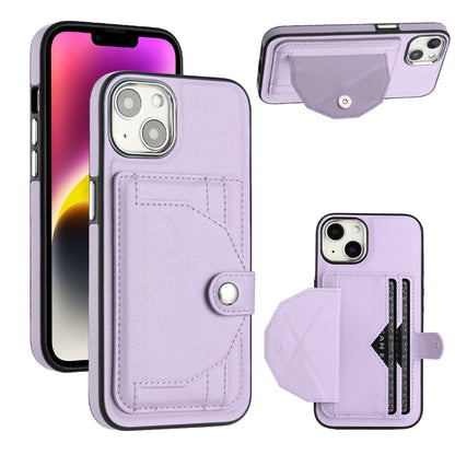 iPhone 15 Shockproof Leather Phone Case with Card Holder - Stylish, Durable, and Convenient