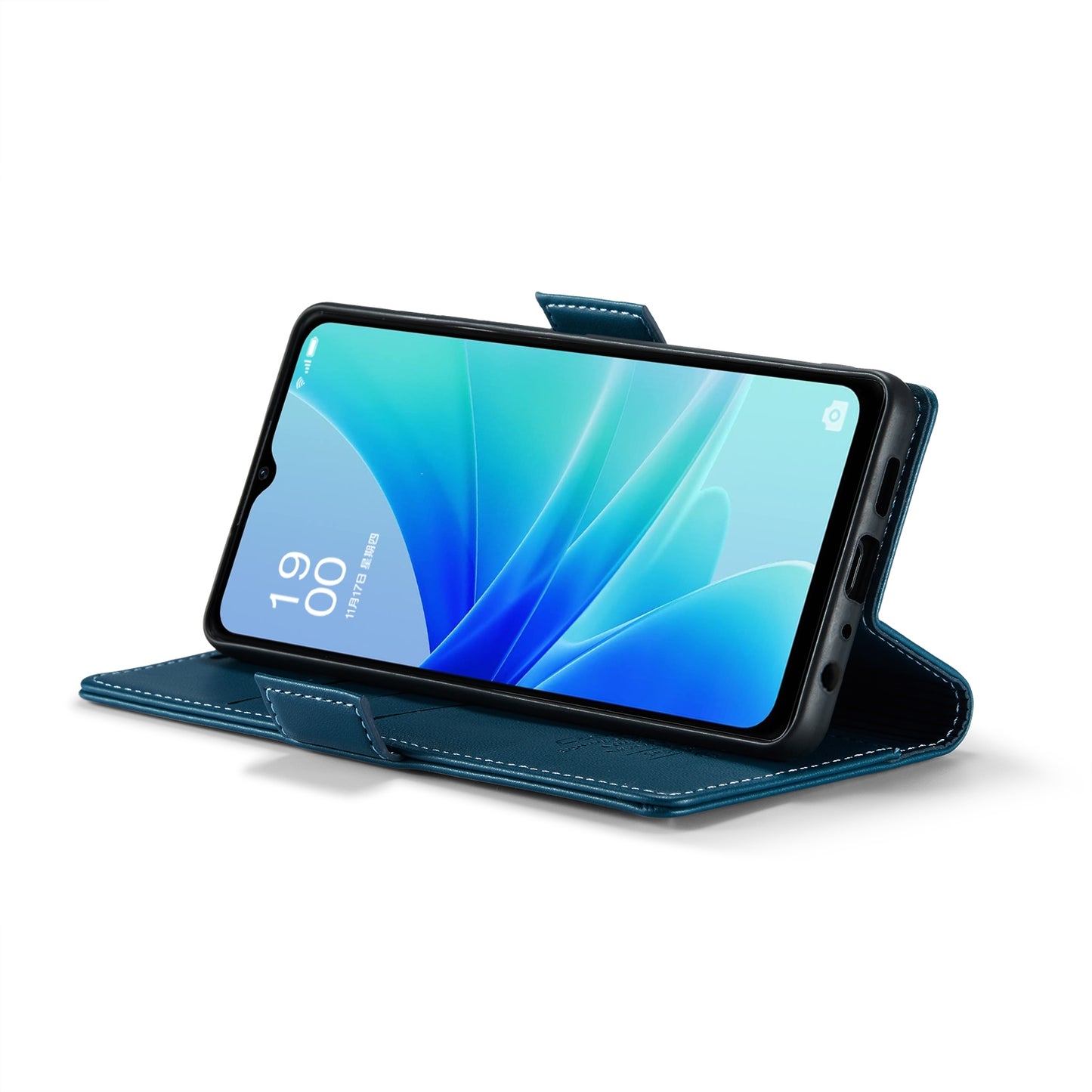 OPPO A77 4G Leather Wallet Case - RFID Blocking, Stand Function, Card Slots