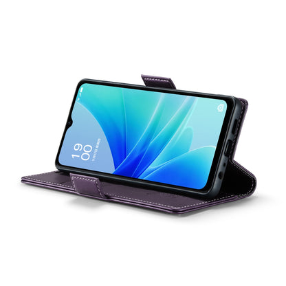 OPPO A77s Leather Wallet Case - RFID Blocking, Stand Function, Card Slots