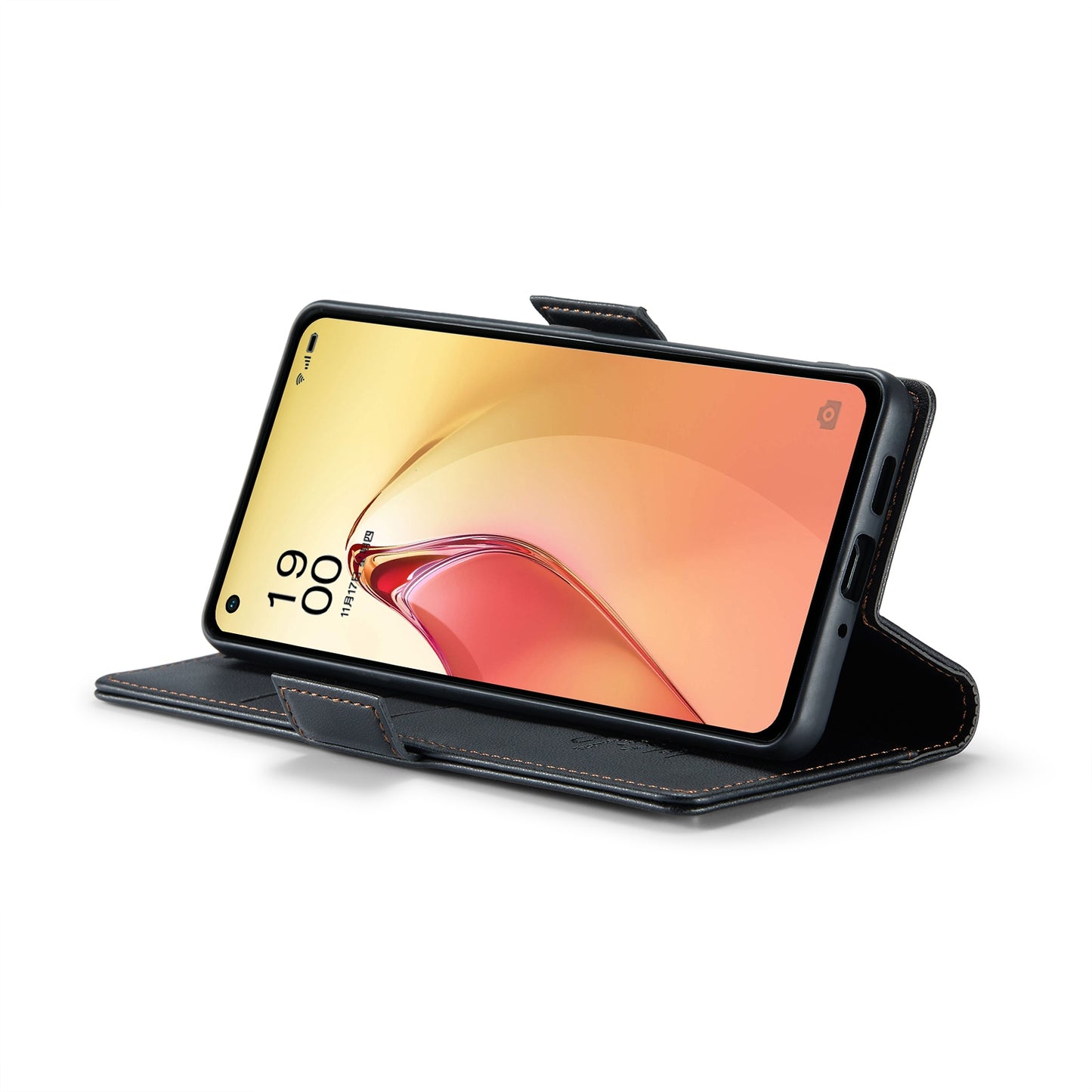 OPPO Reno8 Pro 5G Leather Wallet Case - RFID Blocking, Stand Function, Card Slots