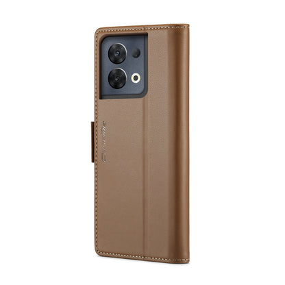 OPPO Reno8 Pro 5G Leather Wallet Case - RFID Blocking, Stand Function, Card Slots