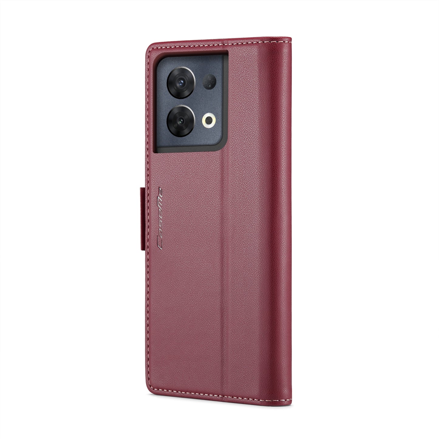 OPPO Reno8 Pro 5G Leather Wallet Case - RFID Blocking, Stand Function, Card Slots