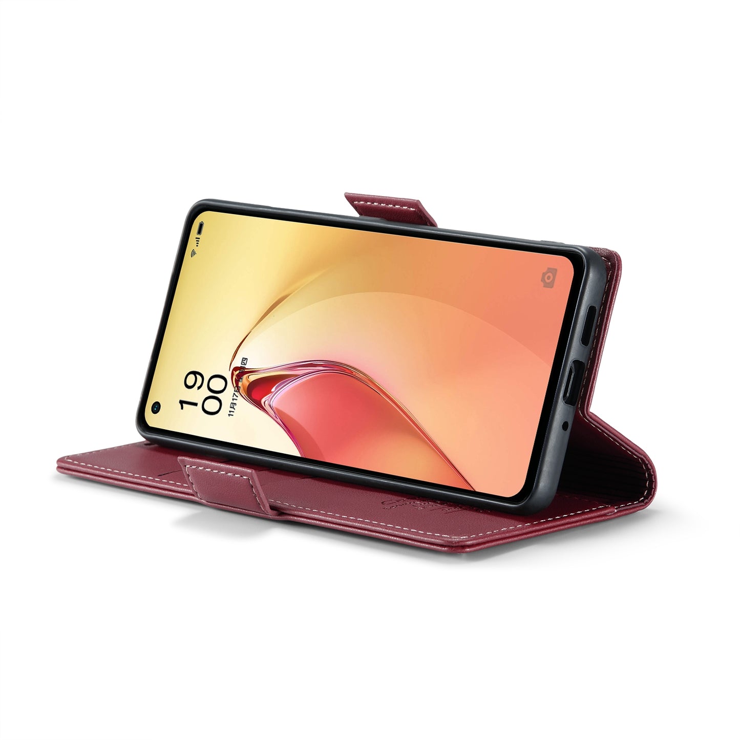 OPPO Reno8 Pro 5G Leather Wallet Case - RFID Blocking, Stand Function, Card Slots