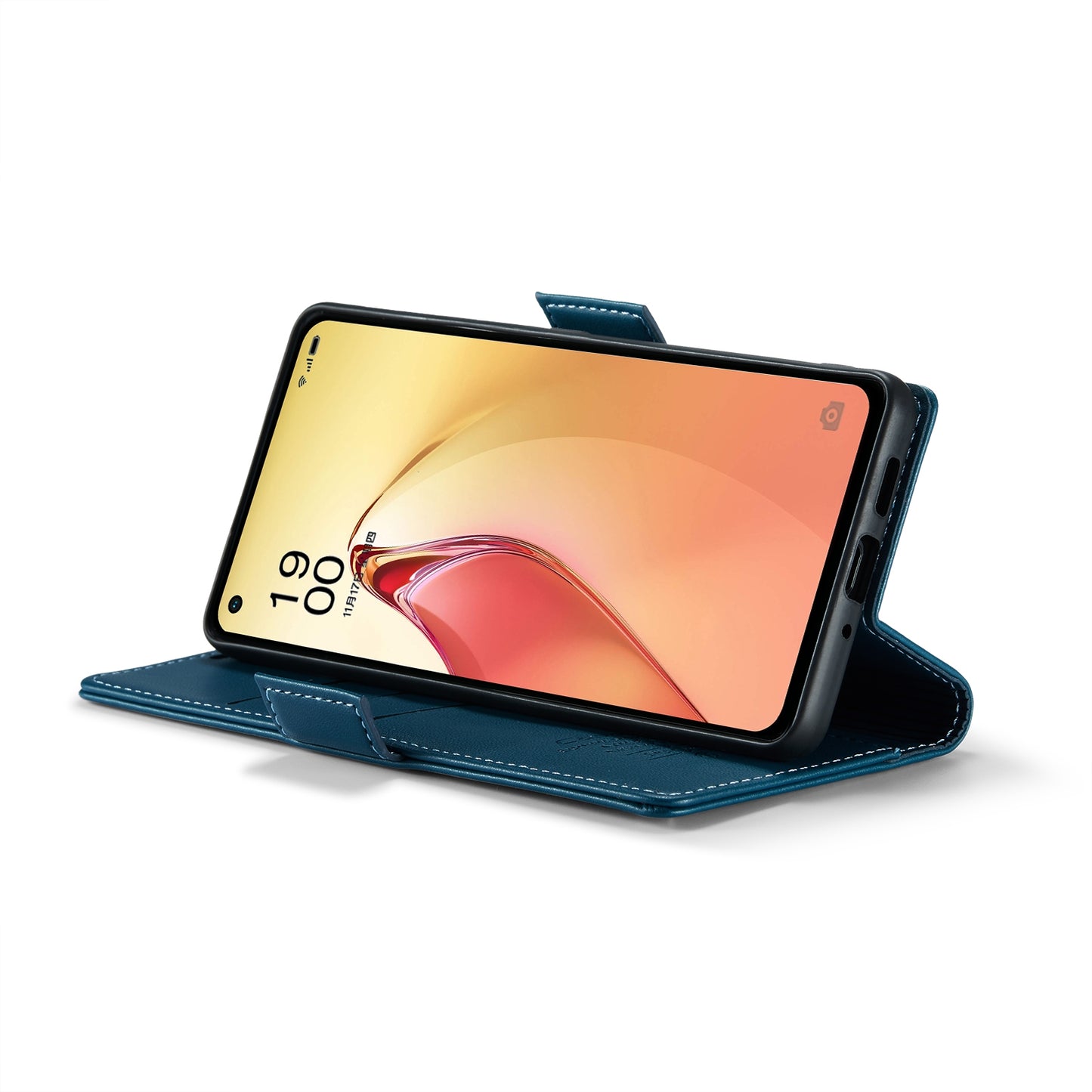 OPPO Reno8 Pro 5G Leather Wallet Case - RFID Blocking, Stand Function, Card Slots