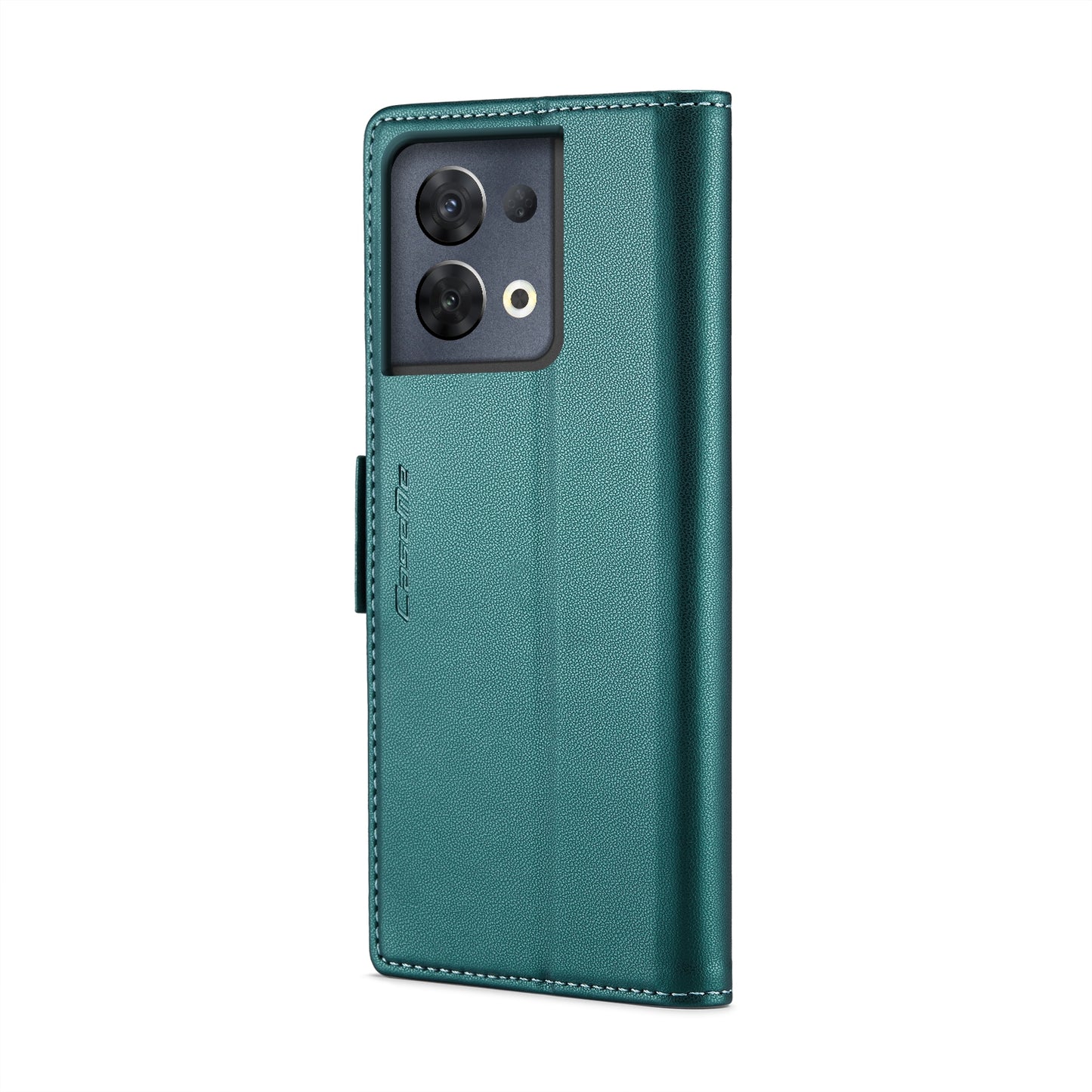 OPPO Reno8 Pro 5G Leather Wallet Case - RFID Blocking, Stand Function, Card Slots