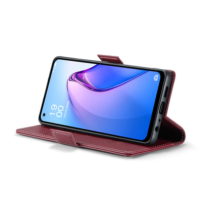 OPPO Reno7 Z/Reno7 Lite Leather Wallet Case - RFID Blocking, Stand Function, Card Slots