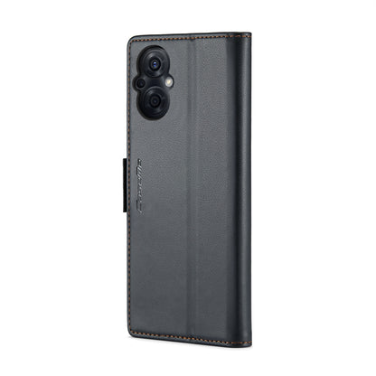 OPPO F21 Pro 5G Leather Wallet Case - RFID Blocking, Stand Function, Card Slots