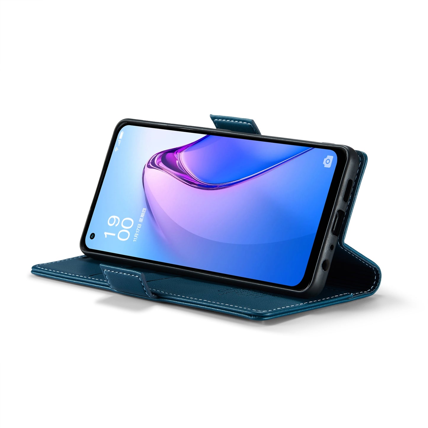 OPPO Reno8 Z Leather Wallet Case - RFID Blocking, Stand Function, Card Slots