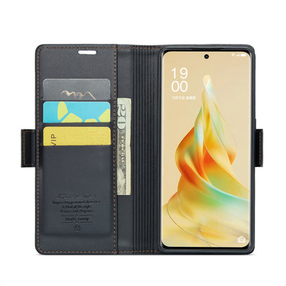 OPPO Reno8 T 5G  Leather Wallet Case - RFID Blocking, Stand Function, Card Slots