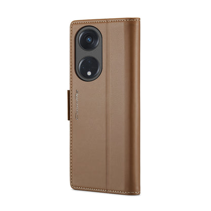 OPPO Reno8 T 5G  Leather Wallet Case - RFID Blocking, Stand Function, Card Slots