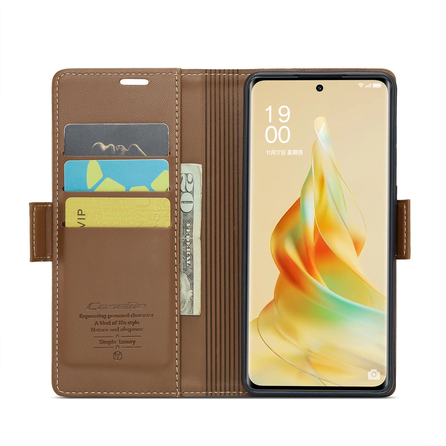OPPO A1 Pro 5G Leather Wallet Case - RFID Blocking, Stand Function, Card Slots