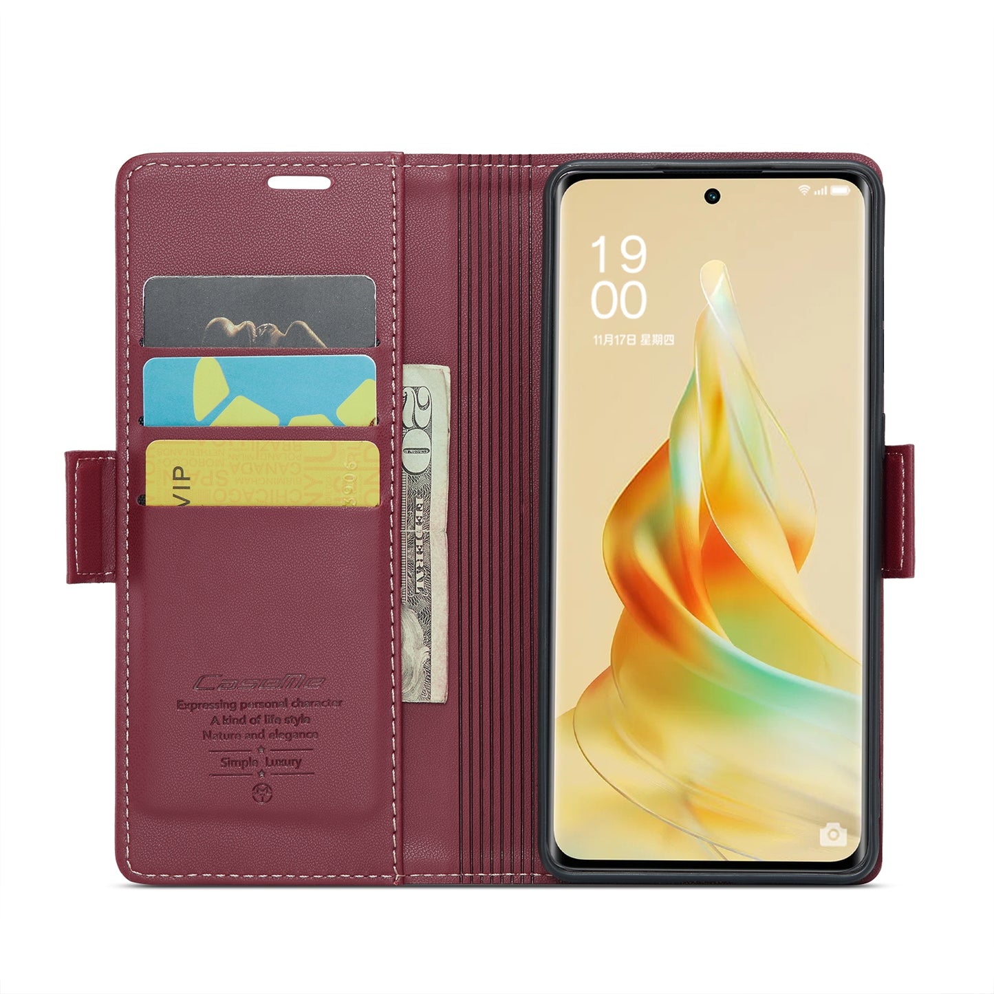 OPPO A1 Pro 5G Leather Wallet Case - RFID Blocking, Stand Function, Card Slots