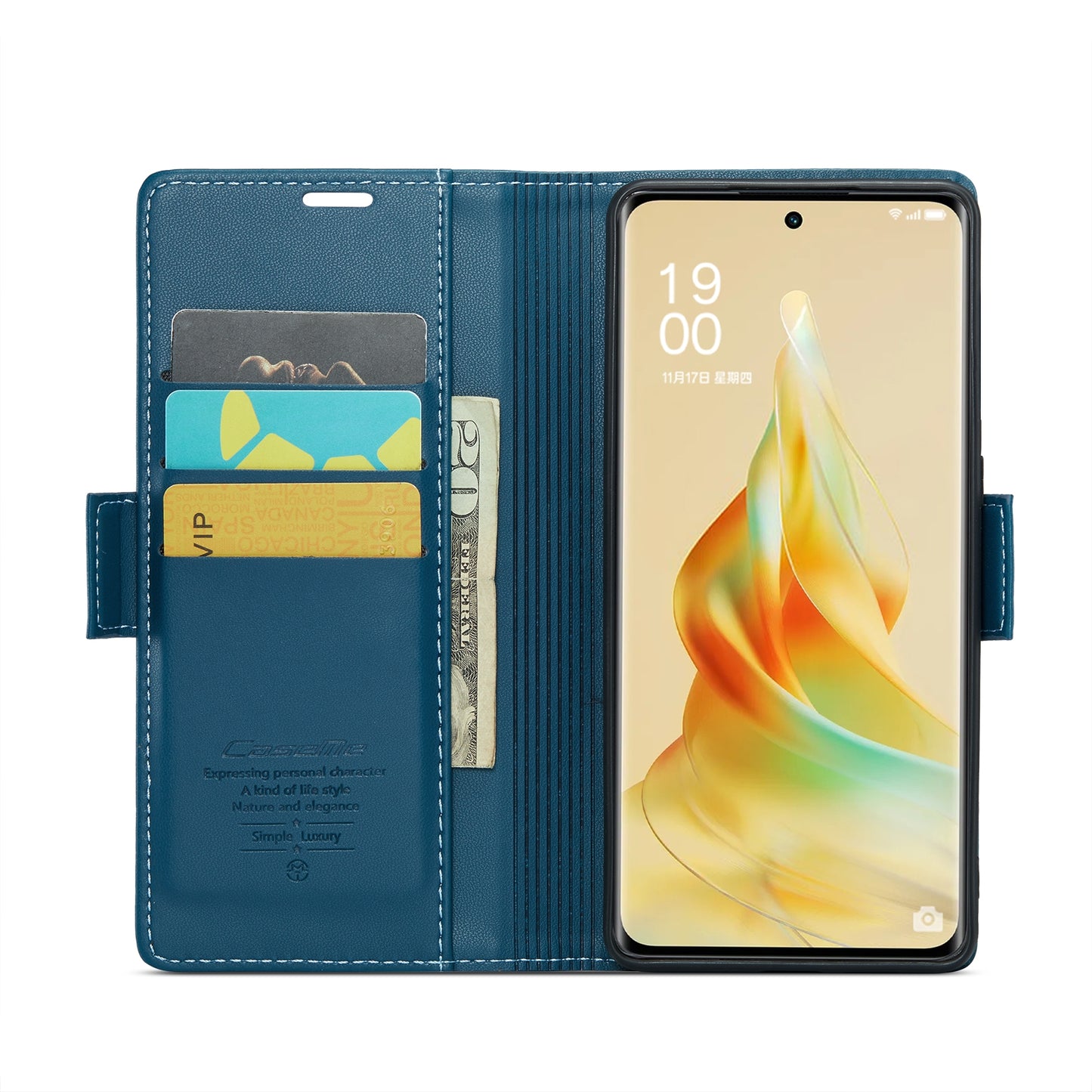 OPPO A1 Pro 5G Leather Wallet Case - RFID Blocking, Stand Function, Card Slots