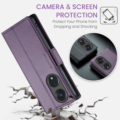 OPPO Reno8 T 5G  Leather Wallet Case - RFID Blocking, Stand Function, Card Slots