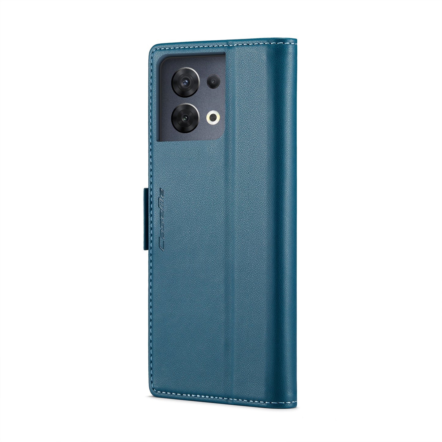 OPPO Reno8 5G Leather Wallet Case - RFID Blocking, Stand Function, Card Slots
