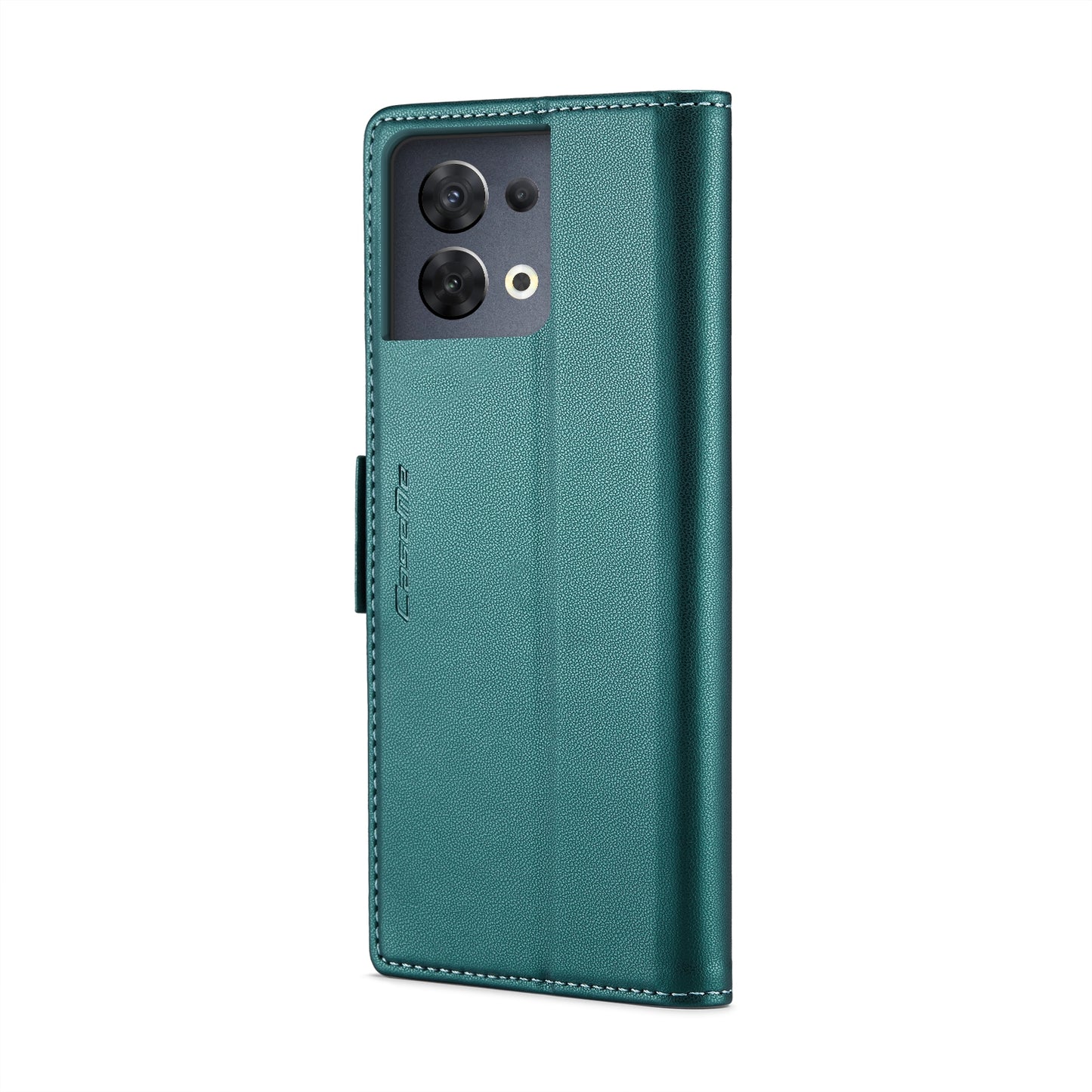 OPPO Reno8 5G Leather Wallet Case - RFID Blocking, Stand Function, Card Slots
