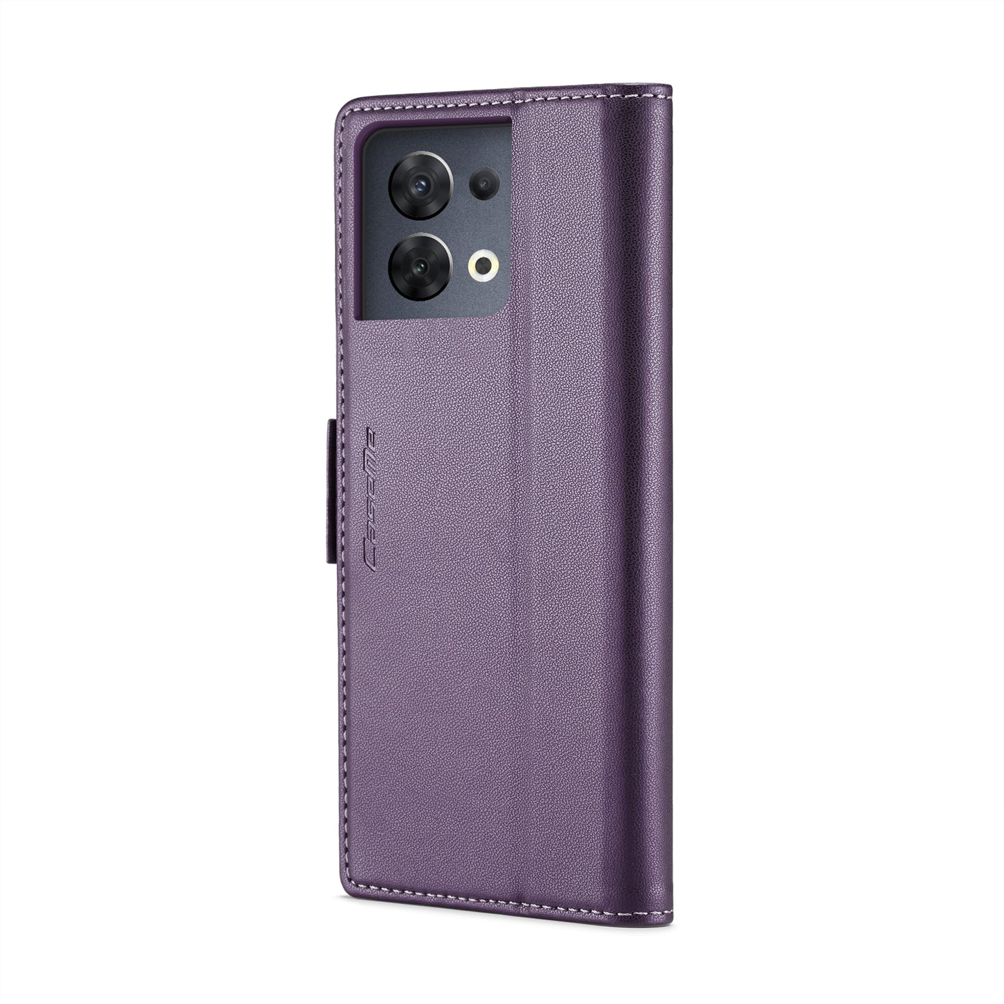 OPPO Reno8 5G Leather Wallet Case - RFID Blocking, Stand Function, Card Slots
