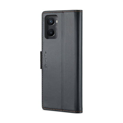 OPPO K10 4G Leather Wallet Case - RFID Blocking, Stand Function, Card Slots