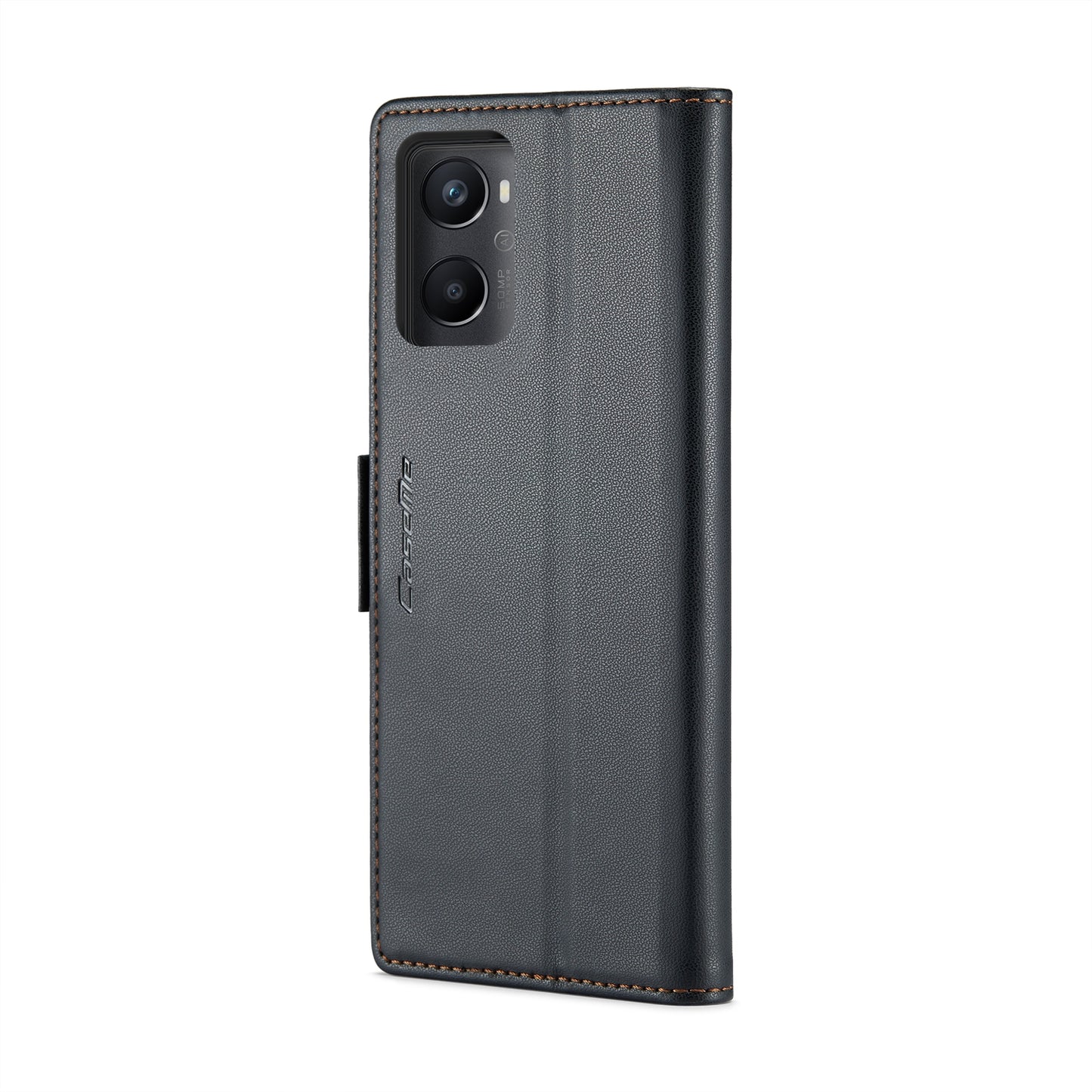 OPPO A76 4G Leather Wallet Case - RFID Blocking, Stand Function, Card Slots
