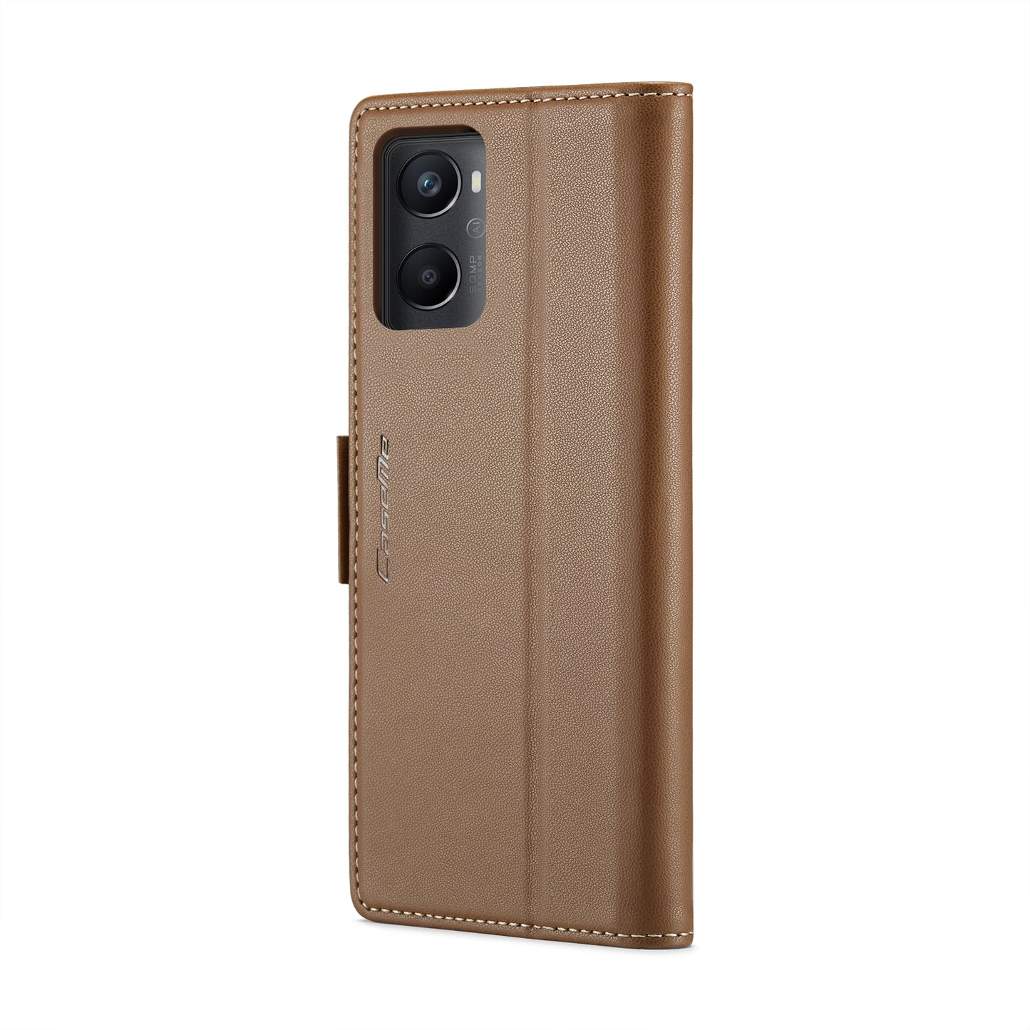 OPPO A76 4G Leather Wallet Case - RFID Blocking, Stand Function, Card Slots