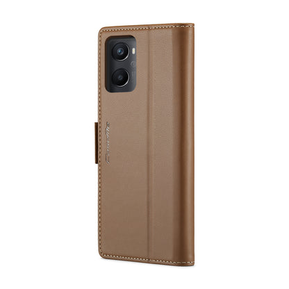 OPPO A76 4G Leather Wallet Case - RFID Blocking, Stand Function, Card Slots