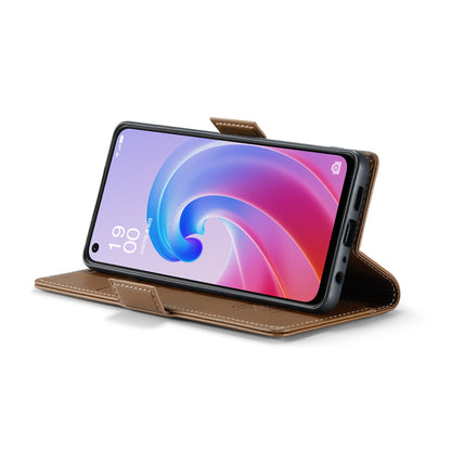OPPO A76 4G Leather Wallet Case - RFID Blocking, Stand Function, Card Slots