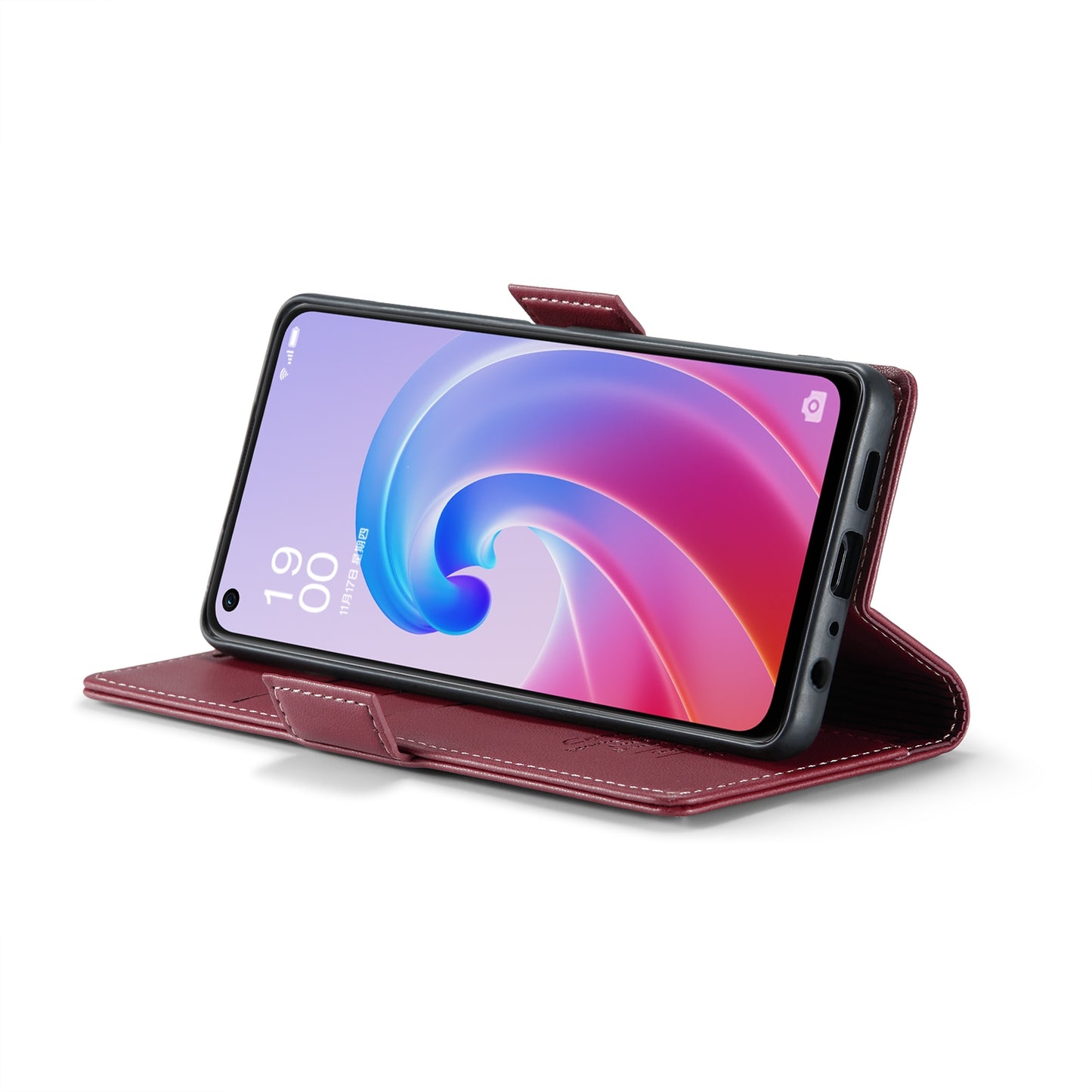 OPPO K10 4G Leather Wallet Case - RFID Blocking, Stand Function, Card Slots