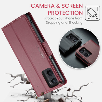 OPPO A76 4G Leather Wallet Case - RFID Blocking, Stand Function, Card Slots