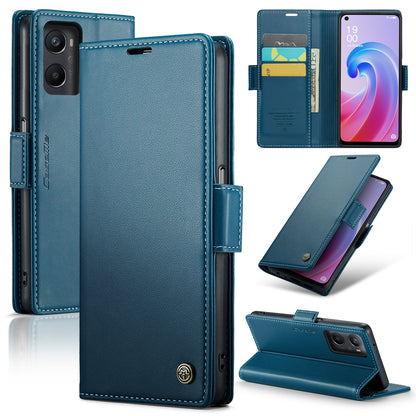 OPPO K10 4G Leather Wallet Case - RFID Blocking, Stand Function, Card Slots