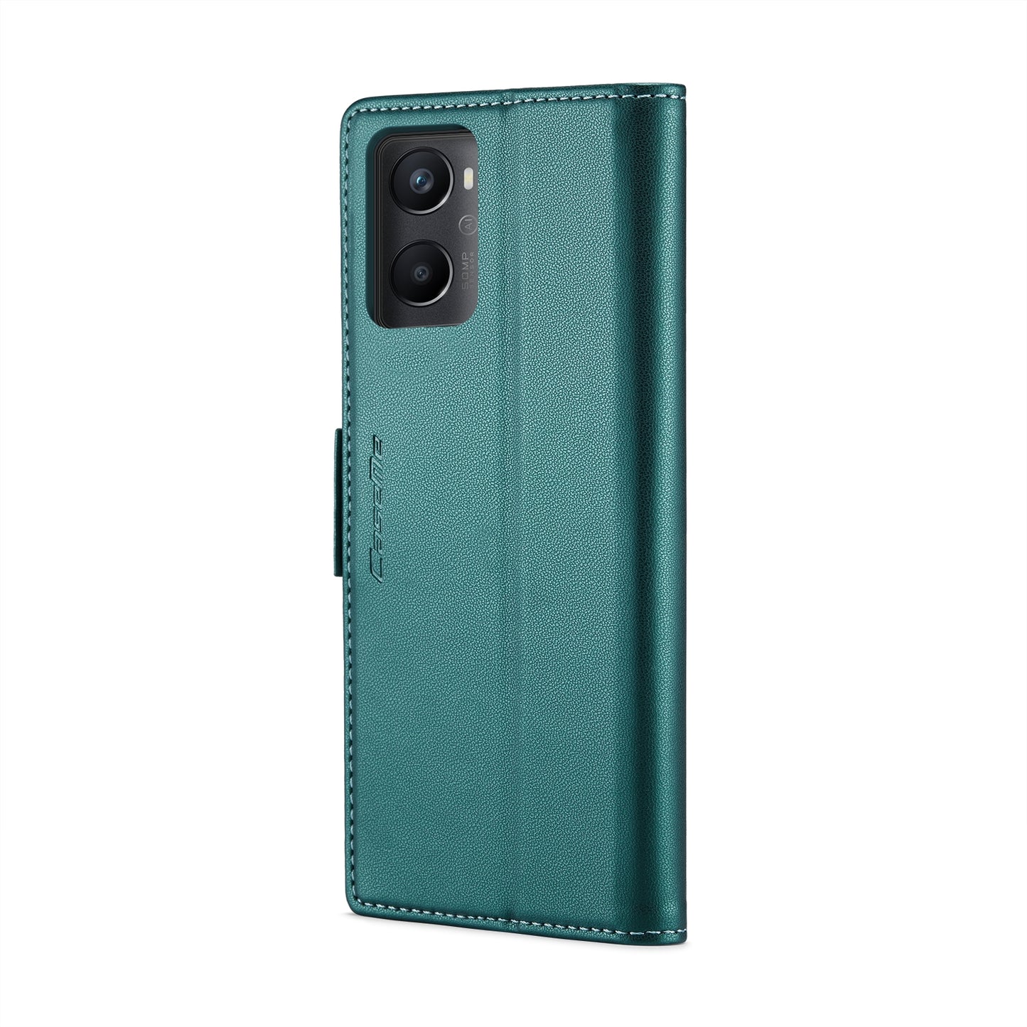 OPPO A76 4G Leather Wallet Case - RFID Blocking, Stand Function, Card Slots
