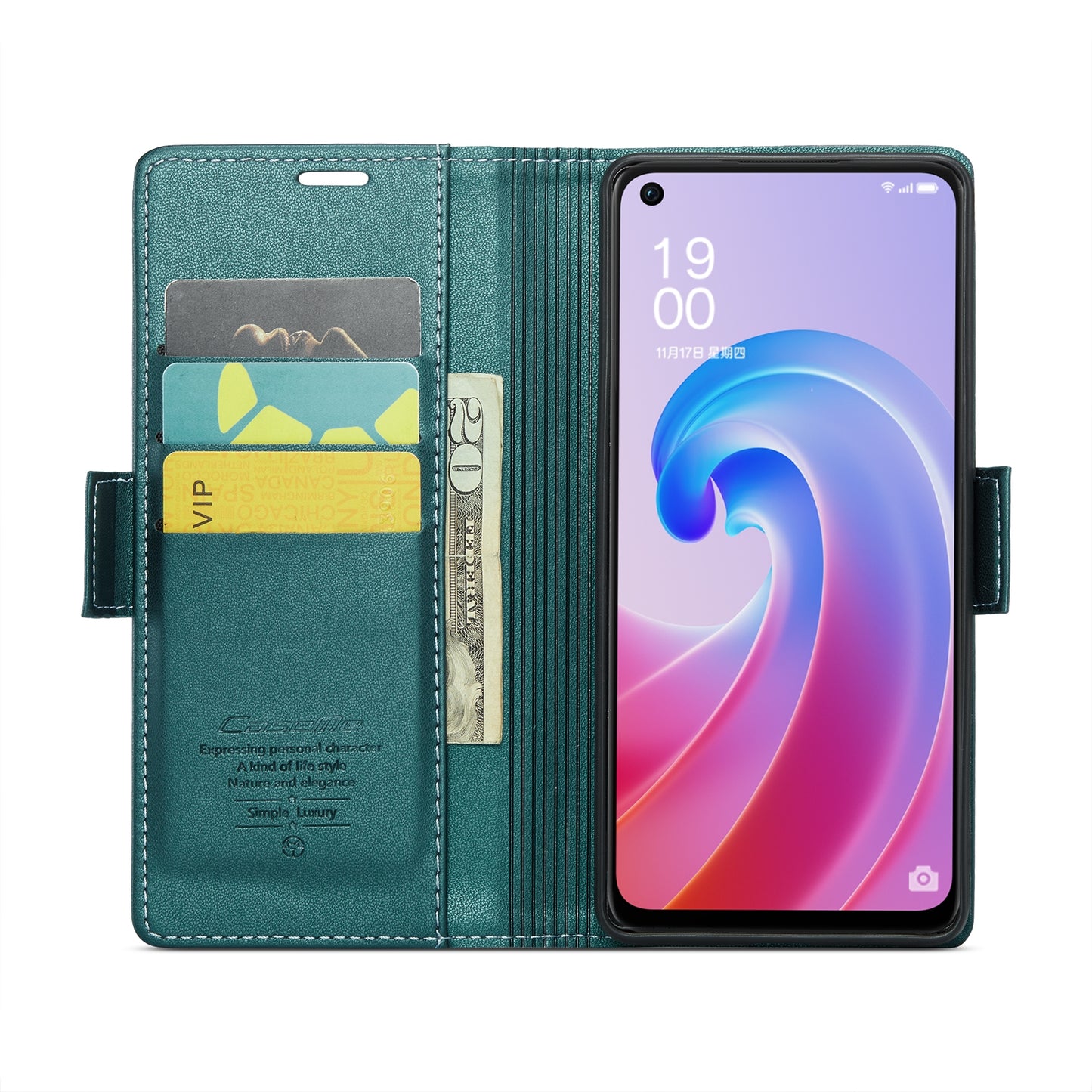 OPPO K10 4G Leather Wallet Case - RFID Blocking, Stand Function, Card Slots