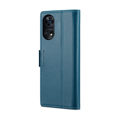 OPPO Reno8 T 4G Leather Wallet Case - RFID Blocking, Stand Function, Card Slots