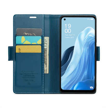 OPPO F21 Pro 4G Leather Wallet Case - RFID Blocking, Stand Function, Card Slots