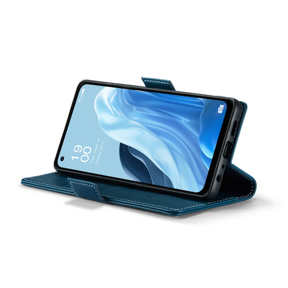 OPPO Reno7 4G Leather Wallet Case - RFID Blocking, Stand Function, Card Slots